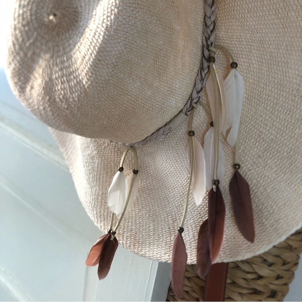 Scala Beach Festival Feather Floppy Hat